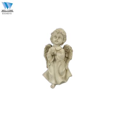 China Catholic Religious Items Angel Miniature Prayer Figurine From Europe for sale