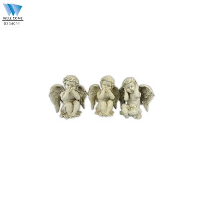 China Europe Wholesale Resin Angels Hear No Evil Speak No Evil See No Evil for sale