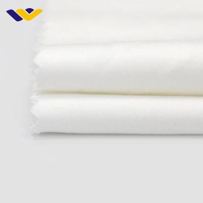 China Antistatic Porcelain White Plain Synthetic Combed 100% Unbleached Organic Cotton Fabric for sale