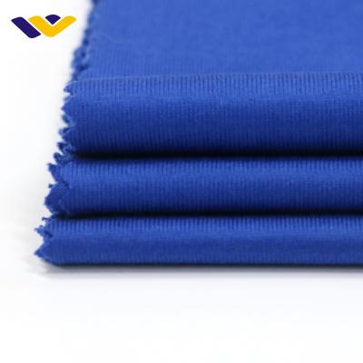 China Supima 100 anti-static dark blue plain knit fabric high quality long-staple cotton fabric for sale