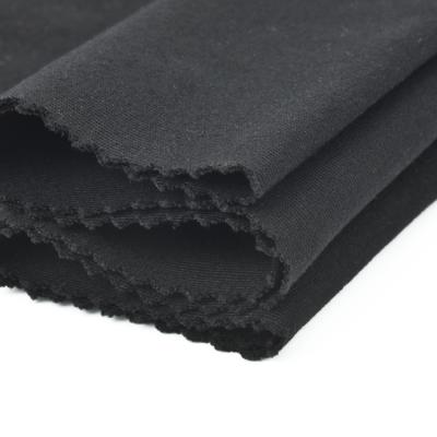 China Stretch Black Spandex 1x1 Cotton Rib Knit Fabric Manufacturers for sale