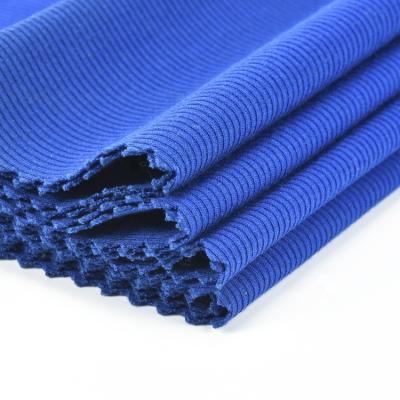 China Nylon Stretch 100S 2*2 Cotton Rib Knit Fabric Cotton Spandex for sale