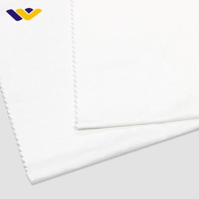 China Textile Anti-static 100% White High Density T-shirt Organic Cotton Fabric for sale