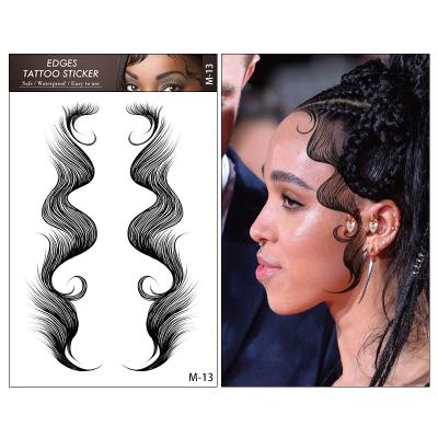 China 2021 Temporary Hot Selling Hair Edges Long Hairline Baby Hairline Baby Hair Stickers Bangs Stickers Hair Tattoo Sticker for sale