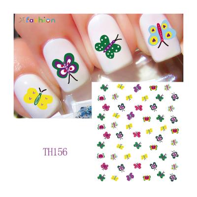 China 2021 Hot Fashion 2D Nail Art 3D DIY Butterfly Nail Art Decoration Decal Sticker for sale