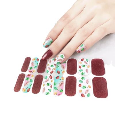 China Popular Eco-friendly Transparent And Traceless Gold Nail Designer Decals Olive And Polish June Nail Art Stickers For Girls for sale