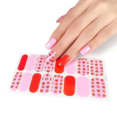 China Eco-friendly New Design Brand Logo Nail Art Decal Luxury Street Salon Use Printable Color Sunflower Polish Nail Stickers for sale