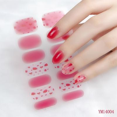 China 2021 Hot Selling Eco-friendly 3D Nail Sticker Decals Customized Logo Nail Art Decoration Nail Polish Stickers DIY for sale