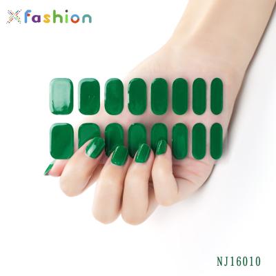 China 2021 DIY Popular Eco-friendly Barcode Line New Designed Gold Brand Summer Set Gel Nail Sticker For Nail Art Decoration for sale