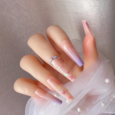 China Durable Wholesale Packaging 24pcs/box Press On Nail Wholesale Fake Nails Matte Artificial Nails For Women for sale