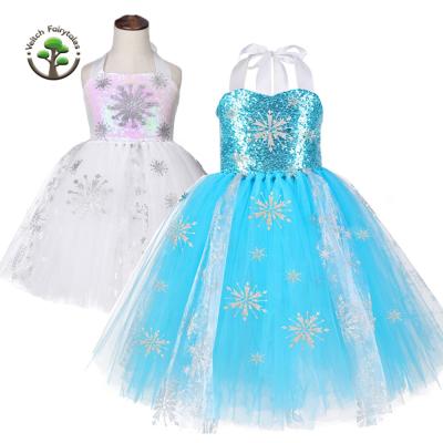 China Washable Fluffy Layered Outfit Princess Tutu Dress Up Costume Child Kids Girl Wedding Ball Pageant Snow Queen Tulle With Crown for sale