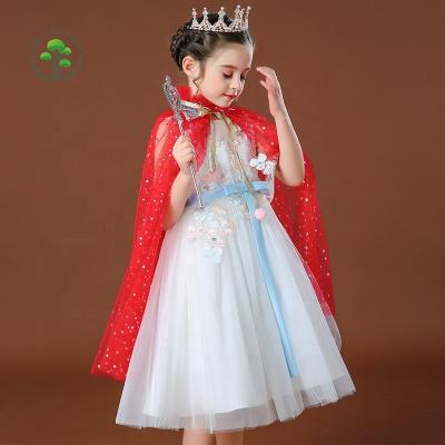 China Tulle Kids Beauty Christmas Halloween Dress Up Children Little Girl Princess Cloak Cloak Cape For Costume Accessories Tulle Sequin for sale