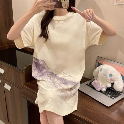 China Summer QUICK DRY leisure relaxed 2022 new cotton soft pajamas women can use nightgown home wear pajamas for sale