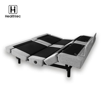 China Okin Modern Adjustable Motor Adjustable Actuator Bed King Furniture Bedroom Electric Adjustable Bed for sale