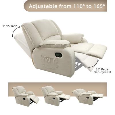 China (Size) High Quality Customizable Adjustable Recliner Boy Inflatable Lazy Sofa Recliner Fabric Sofa Set for sale