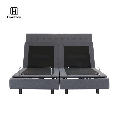 China Adjustable (Height) Lasted Adjustable Bed Frame With Wireless Remote Control Electric Adjustable Split Bed Frame for sale