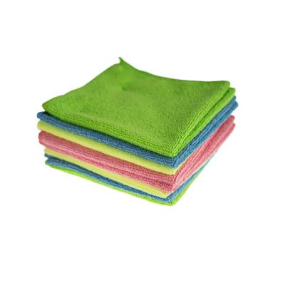 China Cheapest Stocked High Quality White Microfiber Yoga Towel Kitchen Towels Microfiber Warp Knitting Towels for sale