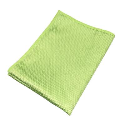 China High Quick Dry Net Microfiber Fish Scale Cleaning Towel Rags Reusable Free Absorbent Cleaning Cloth For Mirrors Windows for sale