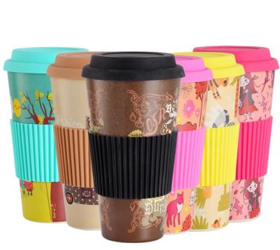 China Custom Viable Promotional Eco Natural Fiber Reusable 100% Custom To Keep Thermo Coffee Mug Travel Bamboo Coffee Mug for sale