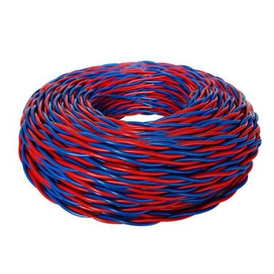 China Household Highly Flexible PVC Insulated Electrical Cable Copper Twisted Pair RVS Cable 2*2.5mm for sale