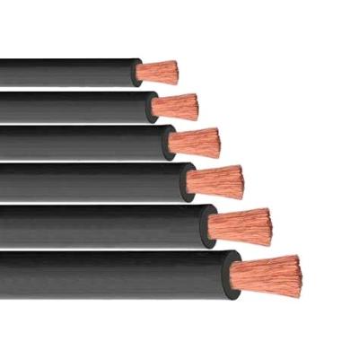 China Single Copper Core Welding OEM 1/0 2/0 3/0 4/0 A.W.G. Welding Cable for sale