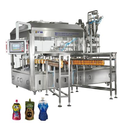 China Food Stand Up Pouch Filling Machine For Jelly Honey Water Mash Sauce for sale