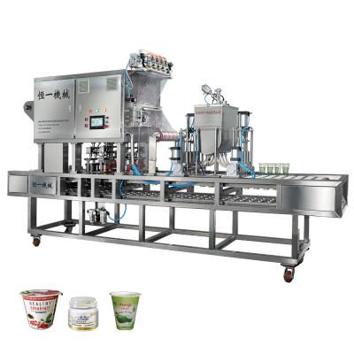 China Automatic Yogurt Paper Plastic Cup Sauce Honey Ketchup Food Factory Price Jelly Filling Sealing Machine for sale