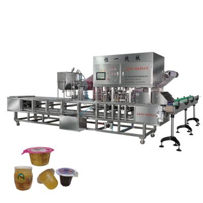 China Factory Price Automatic Food Honey Ice Cream Plastic Juice Cup Jelly Filling Sealing Machine for sale