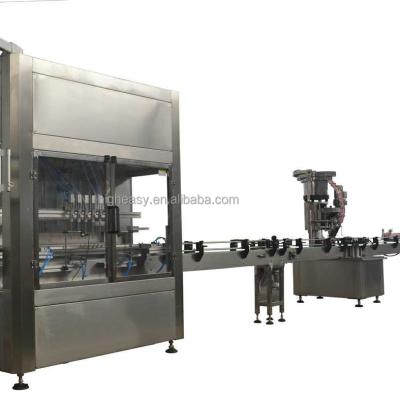 China Automatic Sauce Cosmetic Essential Oil Food Bottle Filler Factory Price Syrup Capping Labeling Machine for sale