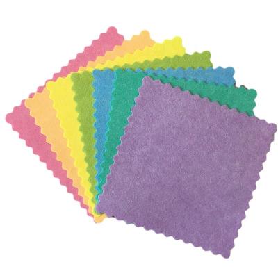 China Sustainable Color Matched Needle Punched Non Woven Microfiber Cleaning Cloth Reusable And Absorbent Cleaning Cloths for sale