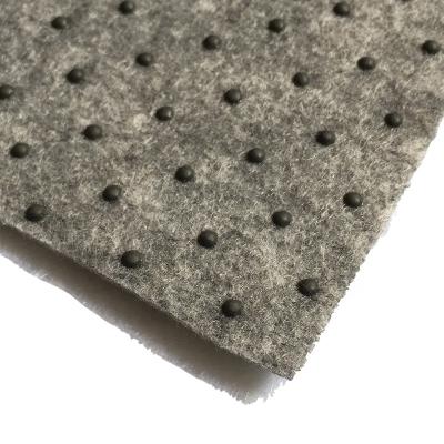 China Waterproof Tough Non Woven With Non Slip PVC Dot Polyester Felt For Carpet Bottom for sale