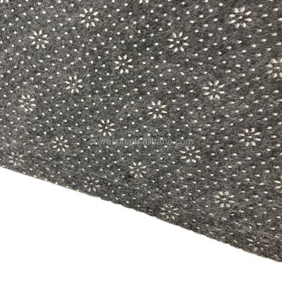 China Waterproof Hot Selling Dotted Nonwoven Fabric Anti-Slip PVC Dot Polyester Felt for sale