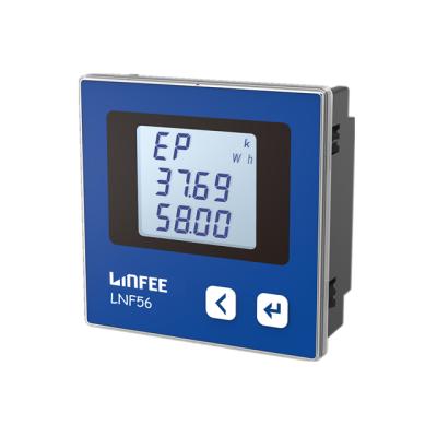 China 96*96 Panel Mounted RS485 Multifunction Intelligent Communication Energy Meter LNF56 for sale