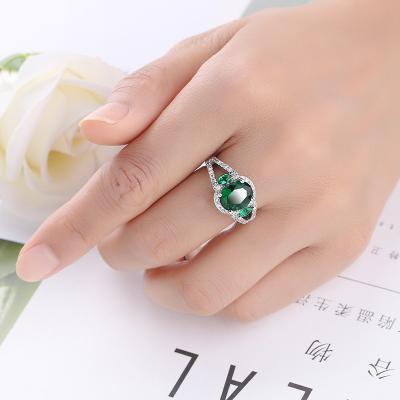 China 2021 Environmentally Friendly Hot Sale In Shopify Eby Wish Ruby And Emerald Princess Cut And Oval CZ Gemstone Eternity Band Rings for sale