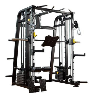 China Universal Fitness Strength Gym Multi Function Smith Machine Power Rack Gym Trainer for sale