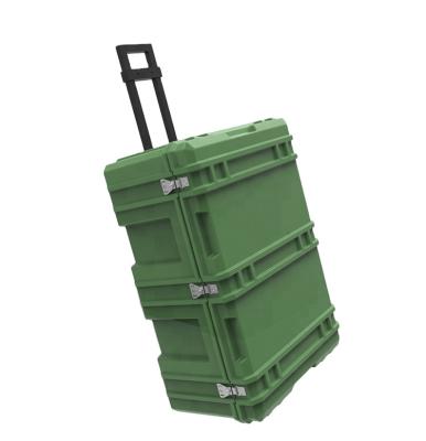 China 2018 waterproof shockproof dustproof new waterproof plastic box, tool case trolley with wheels for sale