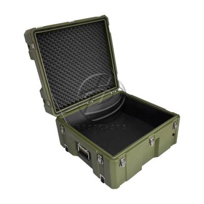 China OEM Waterproof Shockproof Portable Military Equipment Plastic Trolley Carry Case for sale