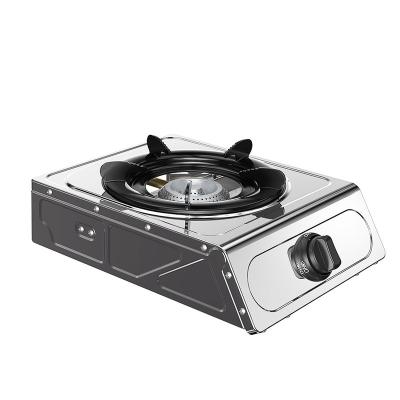 China Hotel OEM Automatic Ignition Gas Stove With Stainless Steel Single Burner Gas Cooker for sale