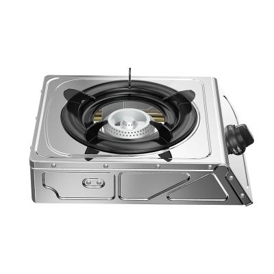 China Cheap Hotel Low Price Single Burner Stainless Steel Table Gas Stove (QM-S1001) for sale