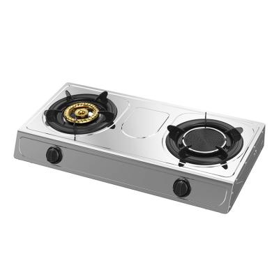 China Hotel Best Selling Fashion Hot Gas Stove 2 Burner Oven Frame Stainless Steel United Gas Cooker for sale