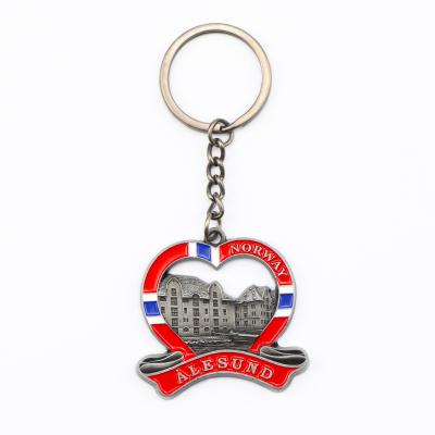 China Professional Custom Metal Zinc Alloy Viking Souvenirs 3D Shape Logo Enamel Keychain for sale