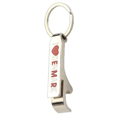 China Best Viable Selling Viking Demark Souvenir Metal Silver Beer Bottle Opener Custom Key Chain for sale