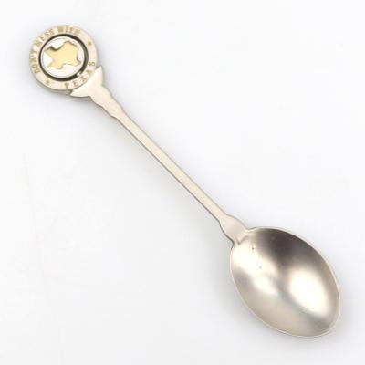 China Viable Wholesale Custom Plated USA NYC Chicago Texas Travel Souvenir Metal Spoon Color Souvenir for sale