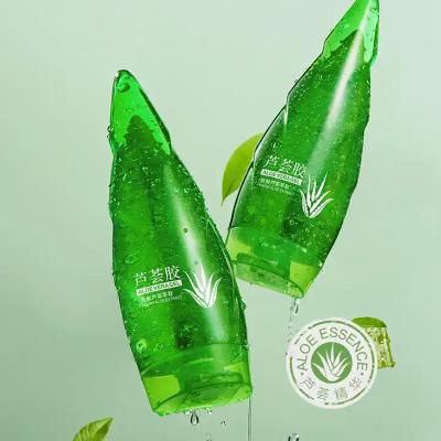 China Natural Organic Aloe Vera Gel Private Label Organic Moisturizer Custom Soothing Moisturizing Shaped Aloe Vera Gel Bottle for sale