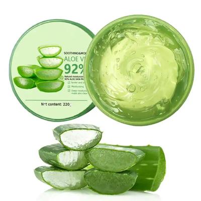 China Organic Aloe Vera Gel Custom Pure Natural Korean Vegan Size Organic Moisturizer Aloe Gel Makers Travel Gel Private Label for sale