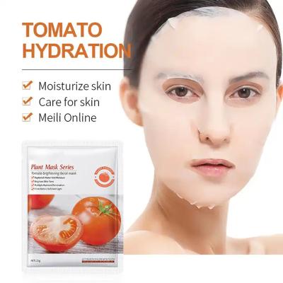 China Custom Korean Organic Green Moisturizer Vitamin C Moisturizing Whitening Skin Repairing Face Mask Private Label Moisturizing Fruit Sheet Mask for sale