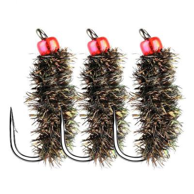 China Peacock High Carbon Steel Feather Feather Fly Bait Artificial Fly Fishing Fly Lures for sale