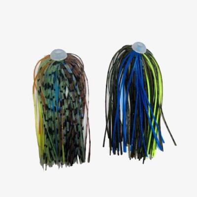 China Silicone Fishing Jig Silicone Material Skirts For Fishing Lures Spinner for sale