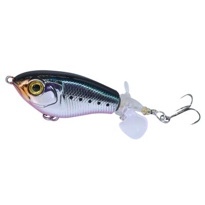 China ABS Base Buzzbait Floating Water Pencil Top Propeller Fishing Lure Supplier for sale