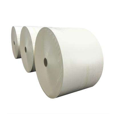 China Biodegradable PE coated paper white paper reels factory flexo printed cup paper for tea cups for sale